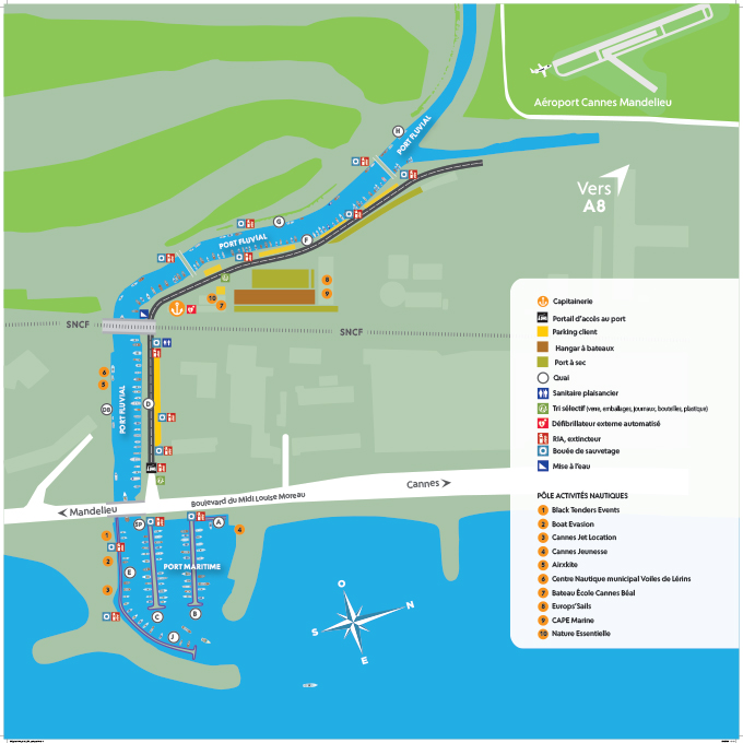 Plan détaillé du Port du Beal